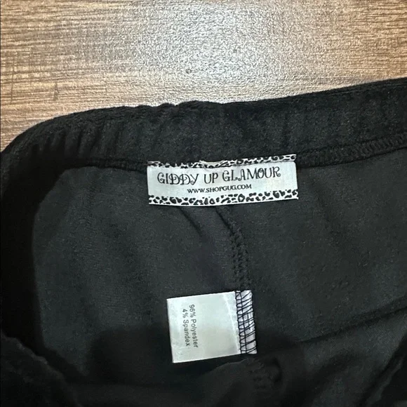 Black velvet bell bottoms size small - Picture 2 of 5